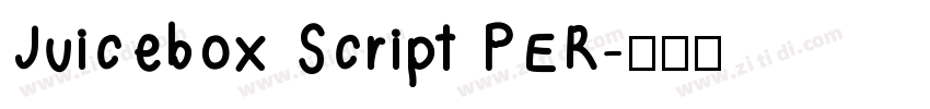 Juicebox Script PER字体转换